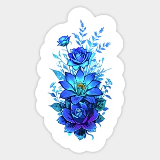 Cyberpunk Flowers Sticker